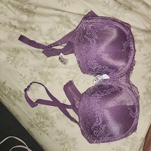 Underwired Bra - Eggplant color